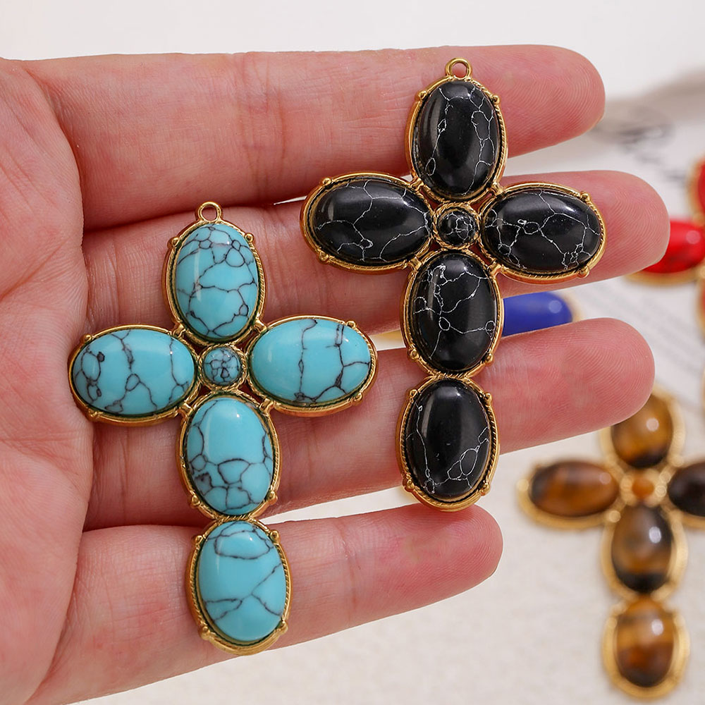 Vintage Jewelry Collection - Zawieszki ze stali nierdzewnej, vintage, duży