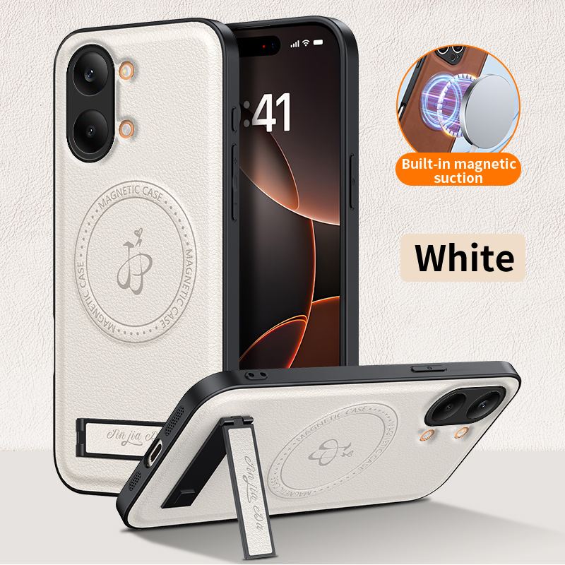 Camera Leather Case - Luksusowe skórzane etui z podstawką do