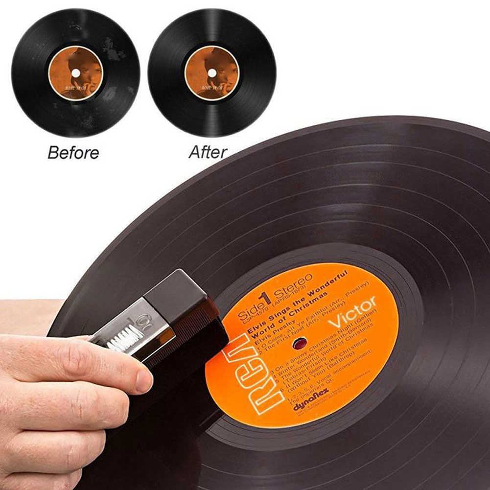 Vinyl Record Cleaner - 1 zestaw antystatycznej szczotki środek do