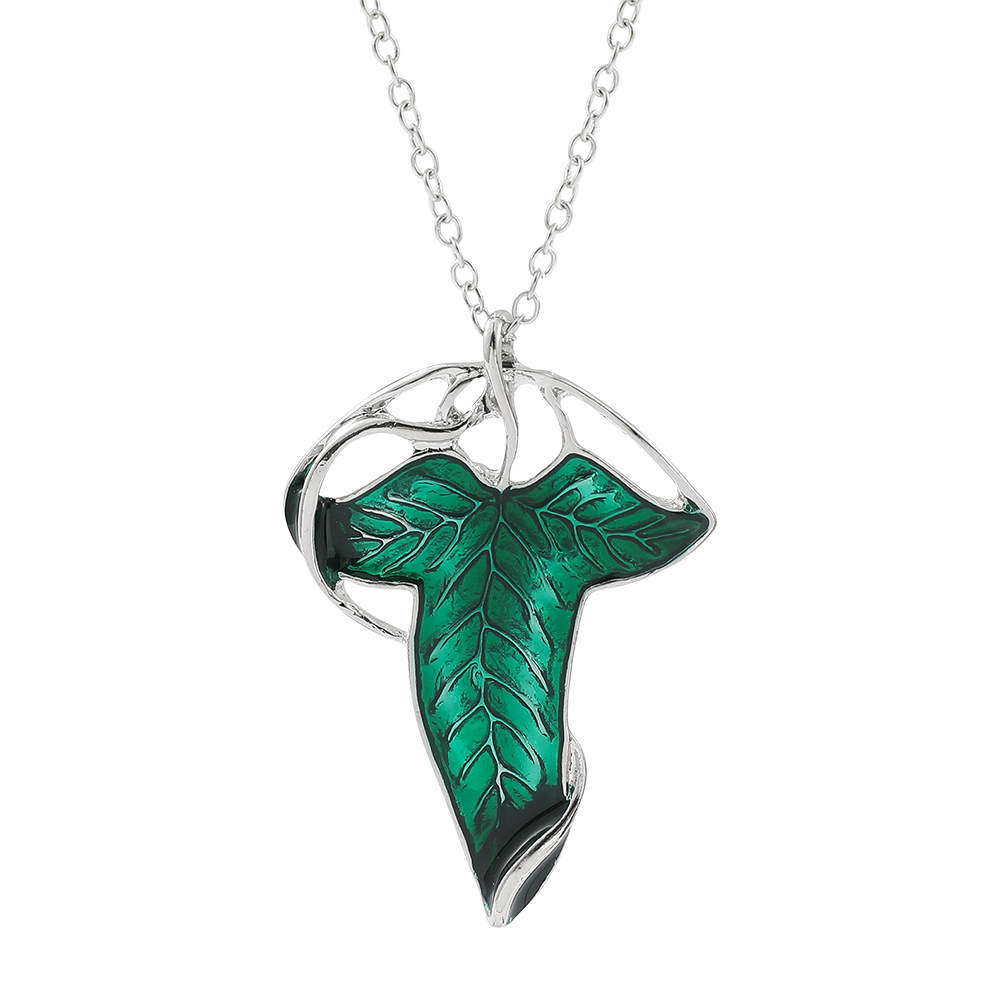 Vintage Jewelry Collection - Naszyjnik z zawieszką w kształcie zielonego