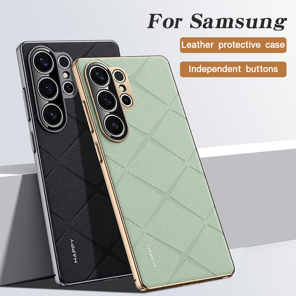 Camera Leather Case - Skórzane etui z ramką dla Samsunga