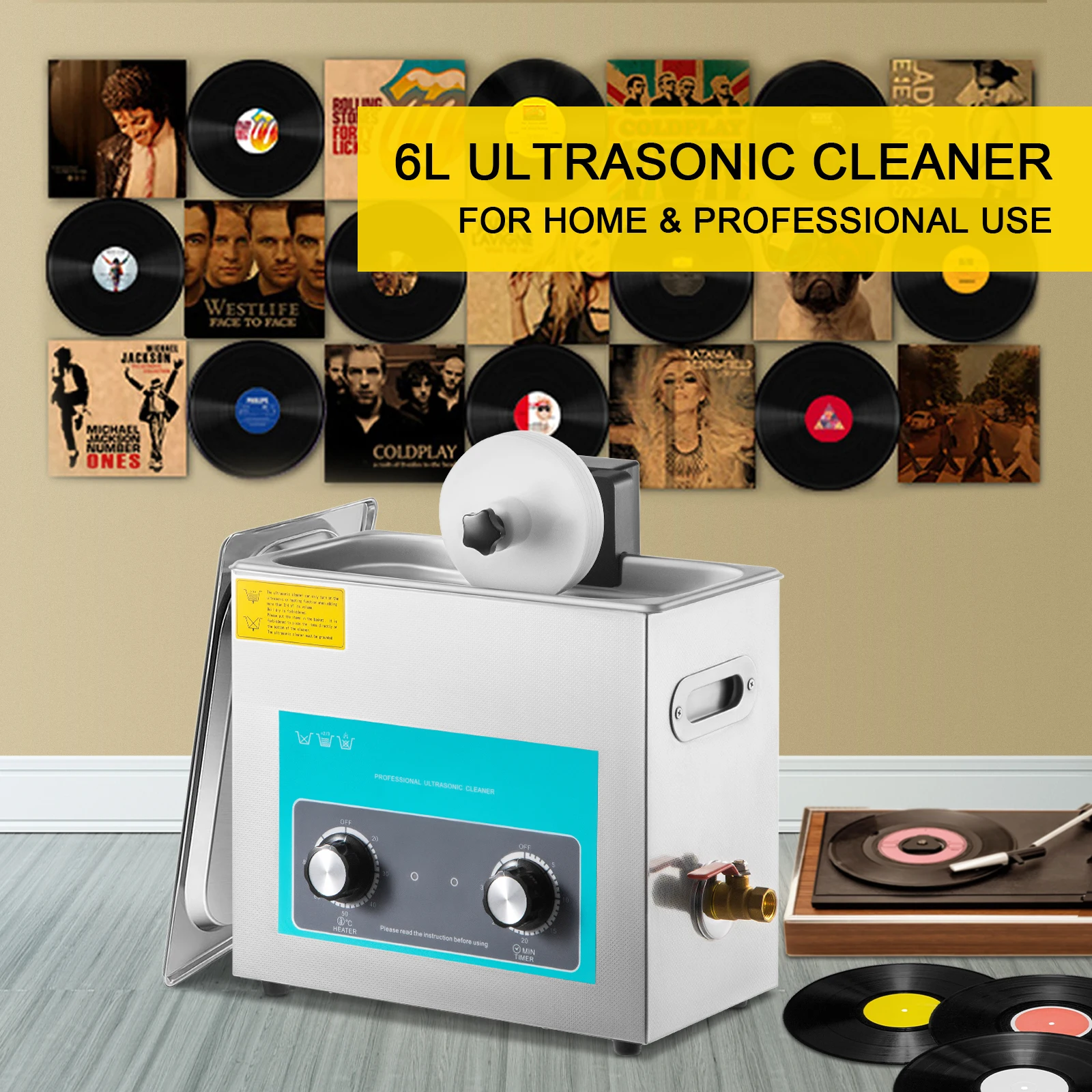 SIHAO 6L Ultradźwiękowa Myjka  – Vinyl Record Cleaner recenzja i cena