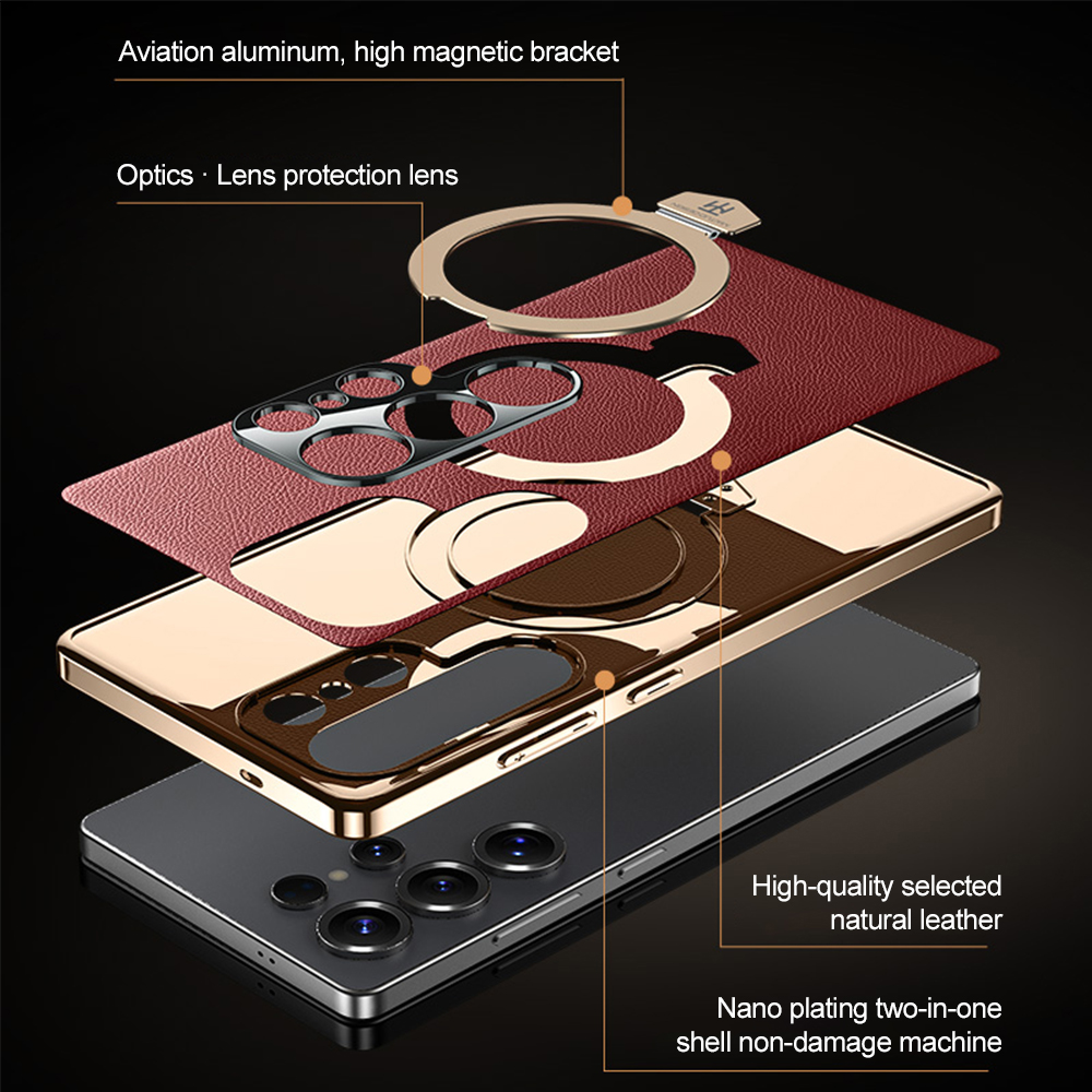 Etui na telefon z magnetycznym – Camera Leather Case recenzja i cena